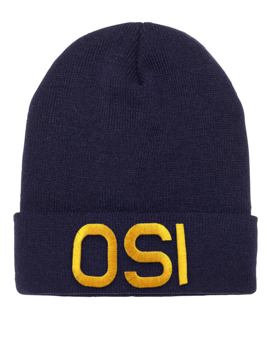 OSI LETTERS CUFFED KNIT BEANIE