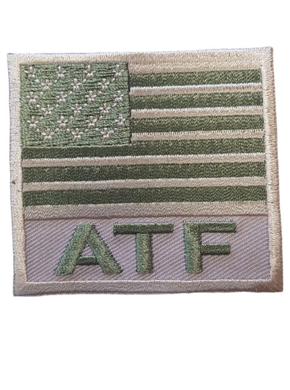 ATF FLAG PATCH TAN/OD GREEN