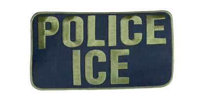 CLEARANCE POLICE ICE VEST PATCH 9X5