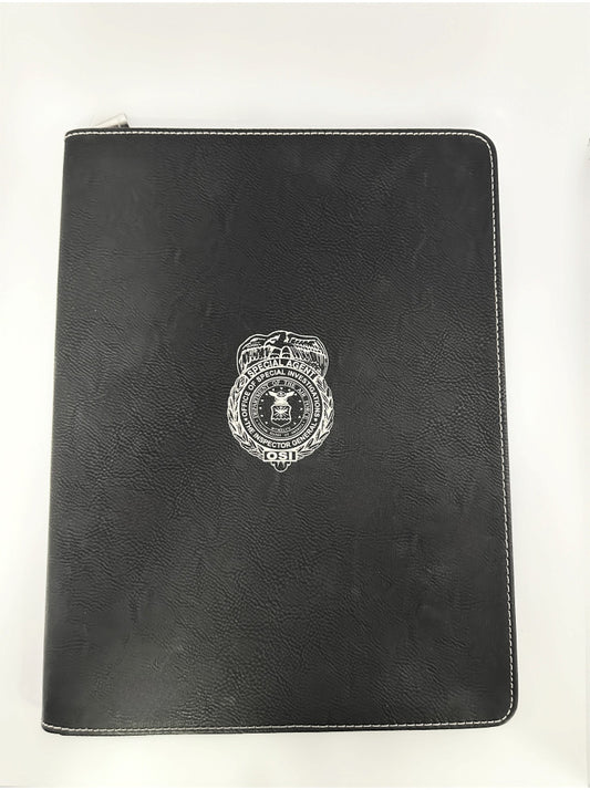 AFOSI ZIPPERED LEATHERLETTE PORTFOLIO