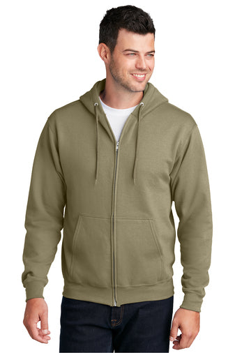 FULL ZIP HOODED SWEATSHIRT 50/50 FLEECE PC78ZH