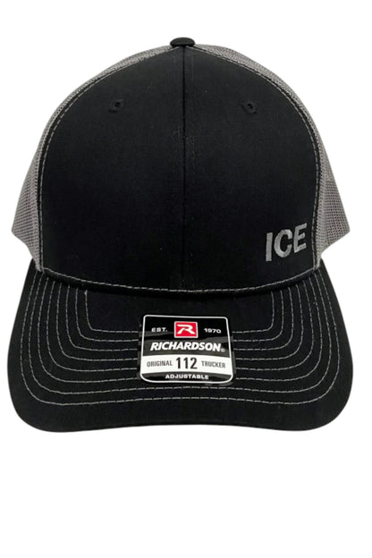 ICE LETTERS ON RICHARDSON HAT