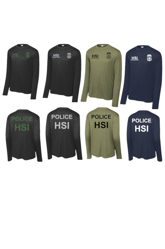 HSI SPECIAL AGENT LONGSLEEVE WICKING RAID TSHIRT-ST350LS