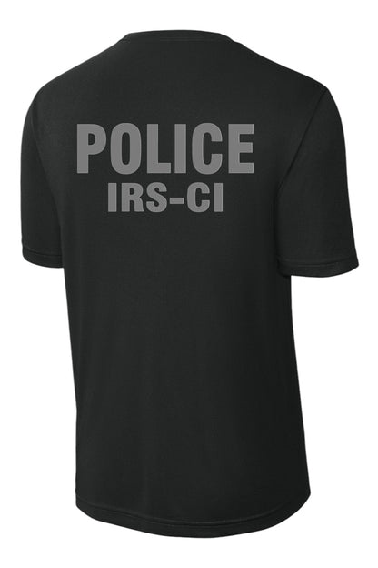 IRS RAID MOISTURE WICKING T-SHIRT-BLACK/GREY INK-ST350