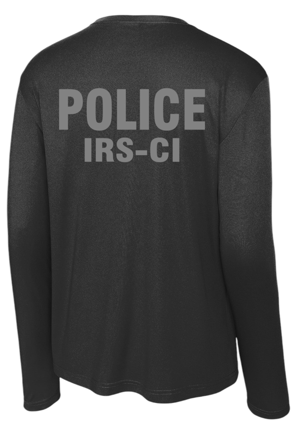 IRS RAID MOISTURE WICKING LONGSLEEVE T-SHIRT-BLACK/GREY INK-ST350LS