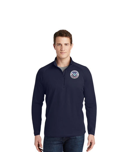 MEN'S DHS SPORT TEK SPORT WICK STRETCH 1/2 ZIP PULLOVER-ST850