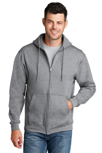 FULL ZIP HOODED SWEATSHIRT 50/50 FLEECE PC78ZH