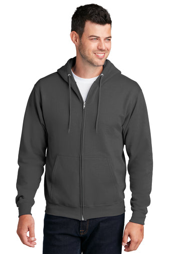 FULL ZIP HOODED SWEATSHIRT 50/50 FLEECE PC78ZH