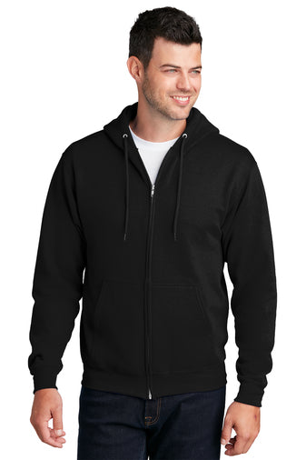 FULL ZIP HOODED SWEATSHIRT 50/50 FLEECE PC78ZH