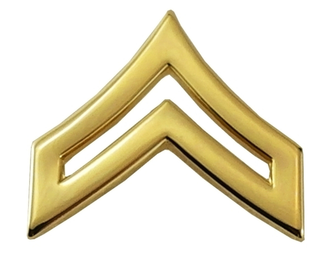 CPL CHEVRONS, PAIR POINTY 3/4" GOLD