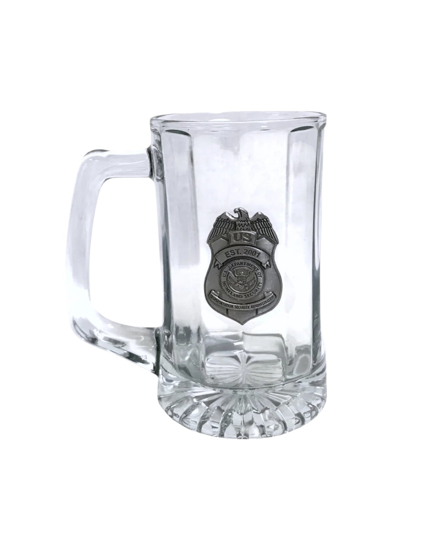 TSA PEWTER BADGE BEER MUG