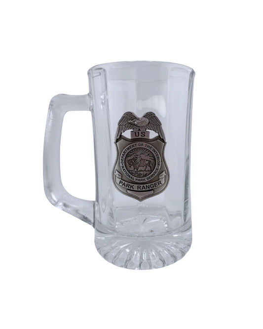 NPS PARK RANGER PEWTER BADGE BEER MUG