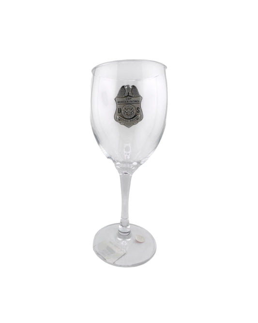 BORDER PATROL WINE GLASS