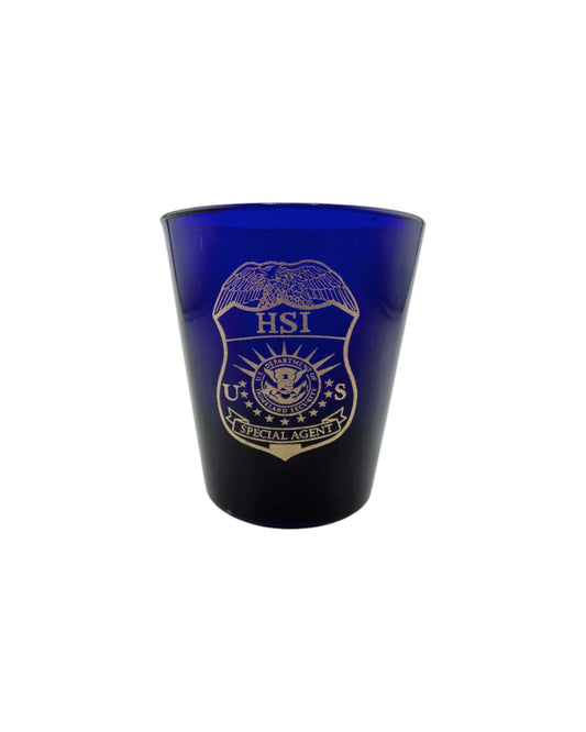 HSI ROUND NAVY SHOT GLASS