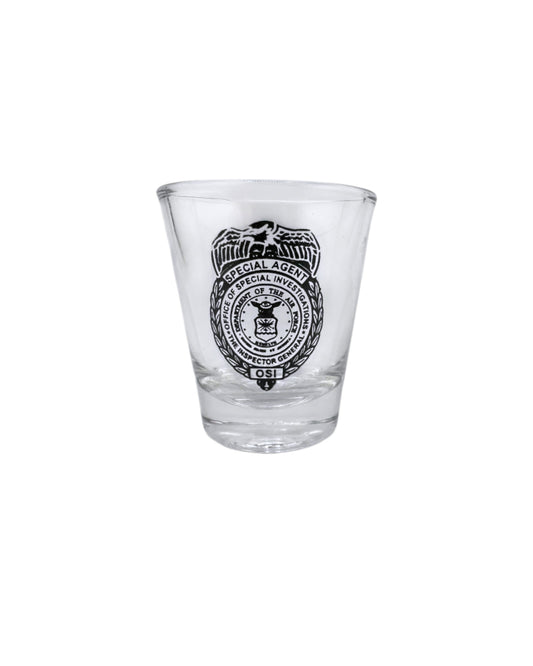 AFOSI SHOT GLASS, CLEAR