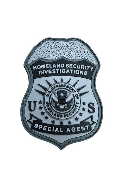 PVC HSI S/A BADGE PATCH-GREY/BLACK