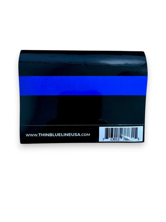 THIN BLUE LINE STICKER 2.5X4.5