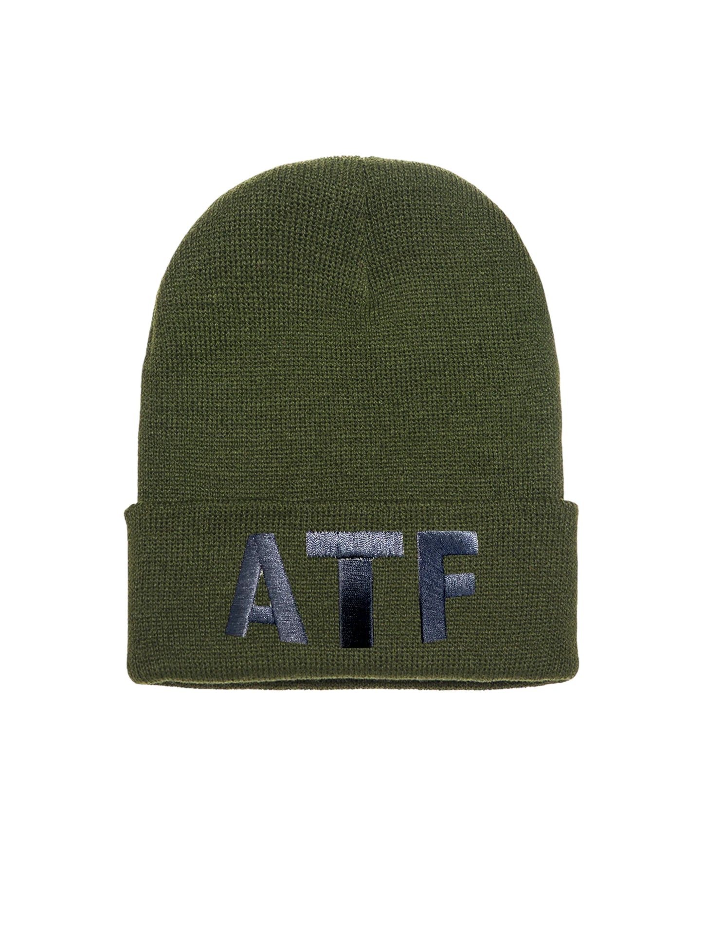 ATF LETTERS CUFFED KNIT BEANIE