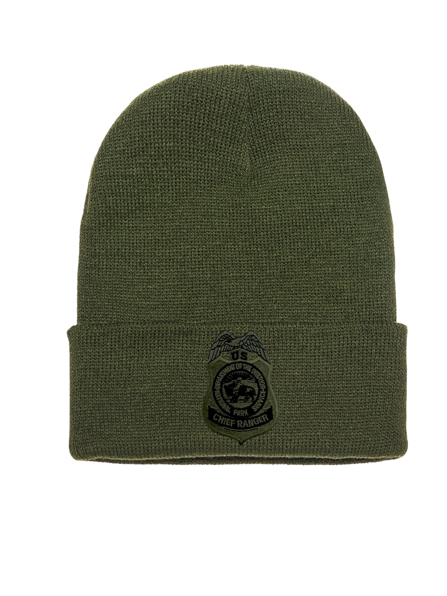 NPS BADGE CUFFED KNIT BEANIE