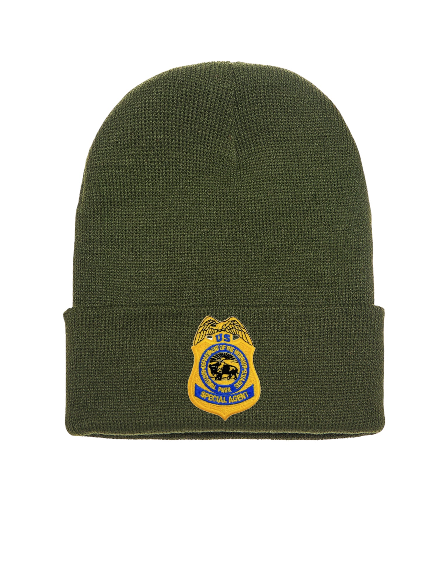 NPS BADGE CUFFED KNIT BEANIE