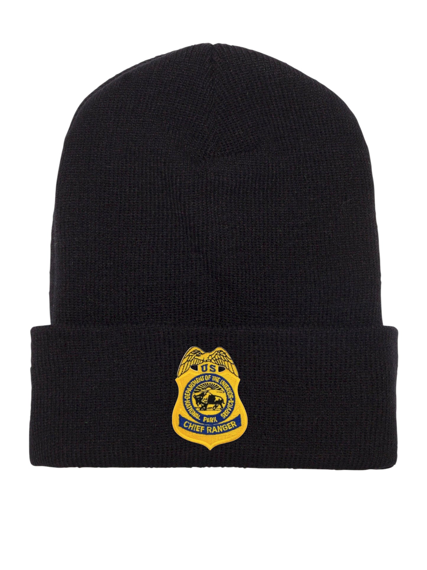 NPS BADGE CUFFED KNIT BEANIE