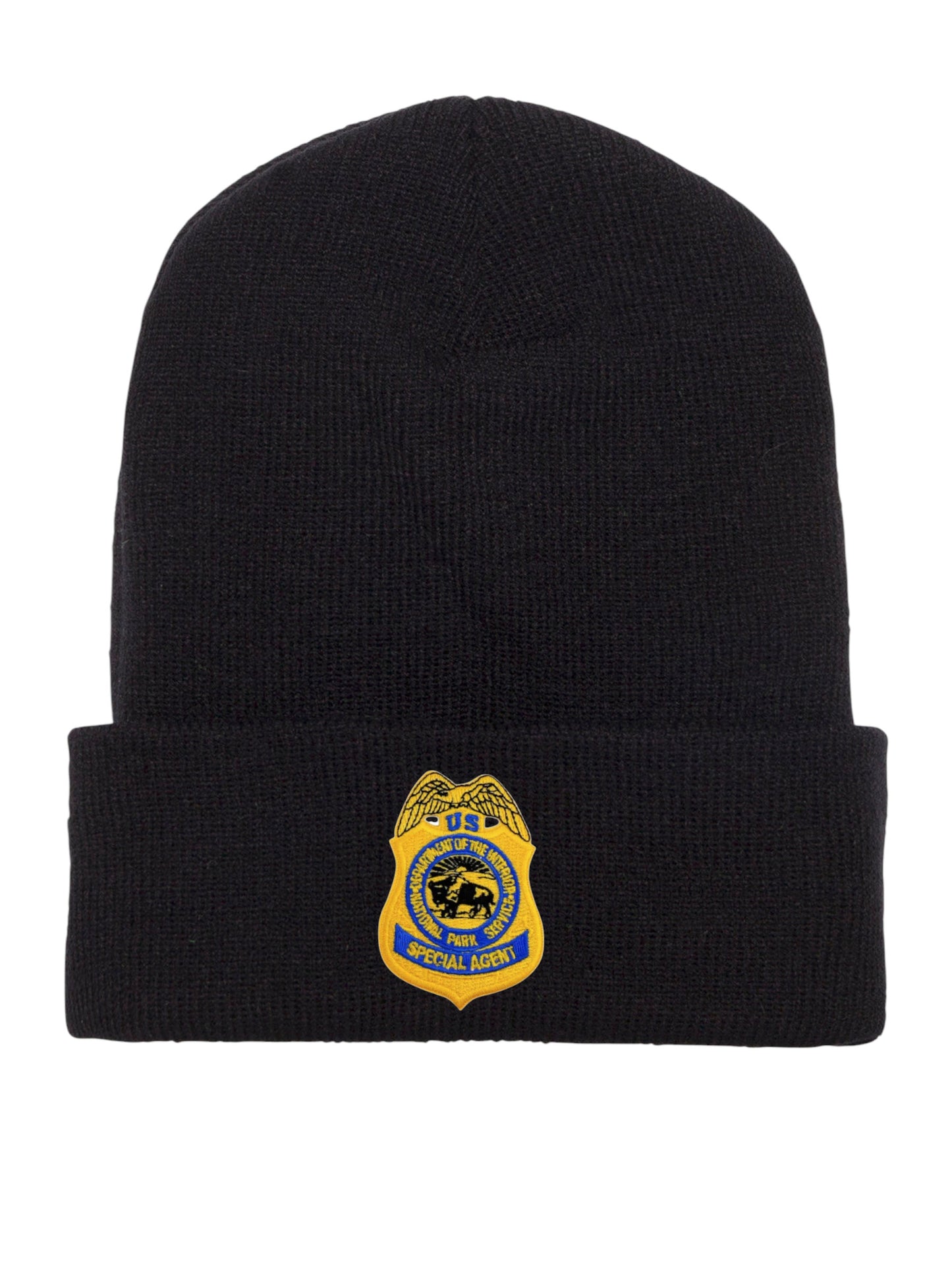 NPS BADGE CUFFED KNIT BEANIE