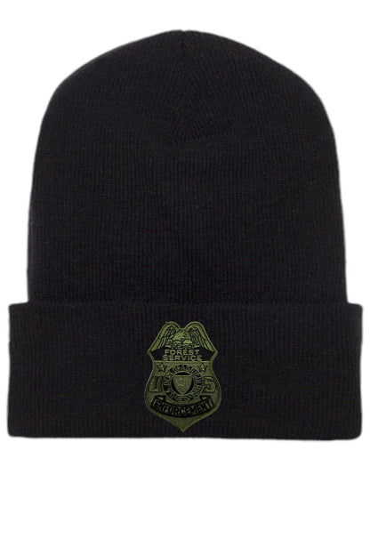 USFS ENFORCEMENT BADGE CUFFED KNIT BEANIE