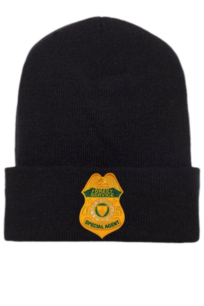 USFS SPECIAL AGENT BADGE CUFFED KNIT BEANIE