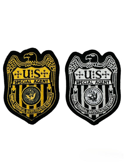 NCIS S/A BADGE 3 1/2 INCH PATCH W/ HOOK FASTNER