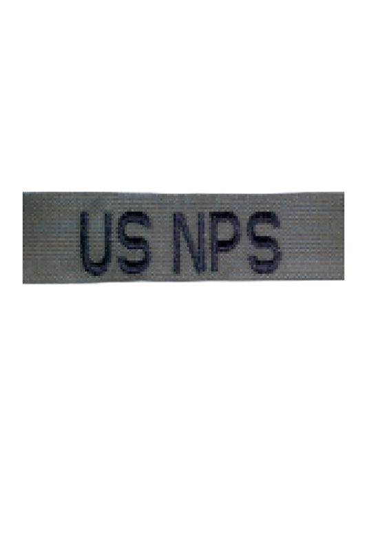 US NPS OD GREEN BDU CLOTH TAG