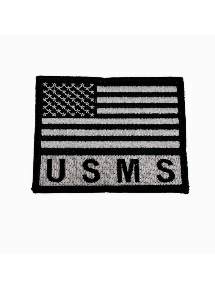 USMS FLAG PATCH BLACK/GREY