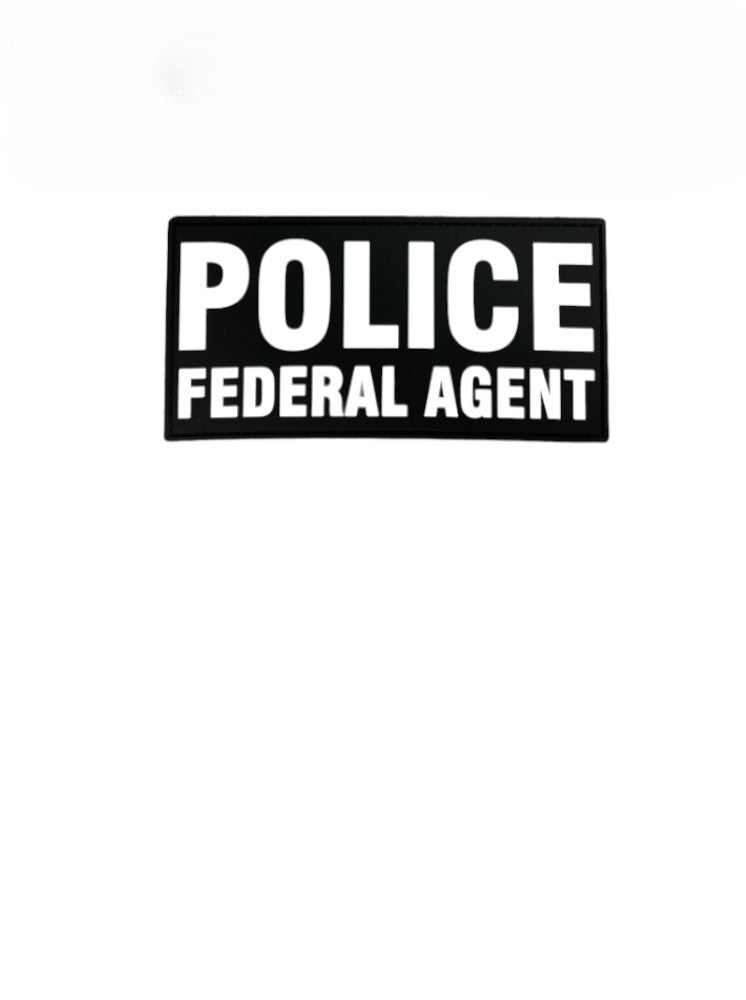 PVC POLICE FEDERAL AGENT 6X3 PATCH