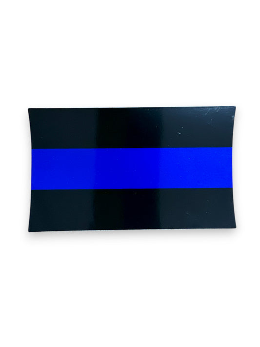 THIN BLUE LINE STICKER 5X3