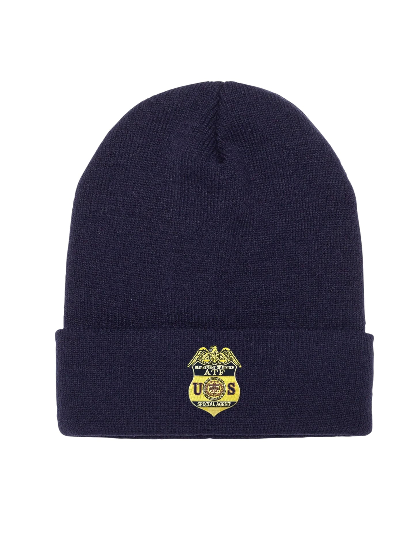 ATF SPECIAL AGENT BADGE CUFFED KNIT BEANIE