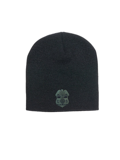 ATF SPECIAL AGENT BADGE SKULL KNIT BEANIE