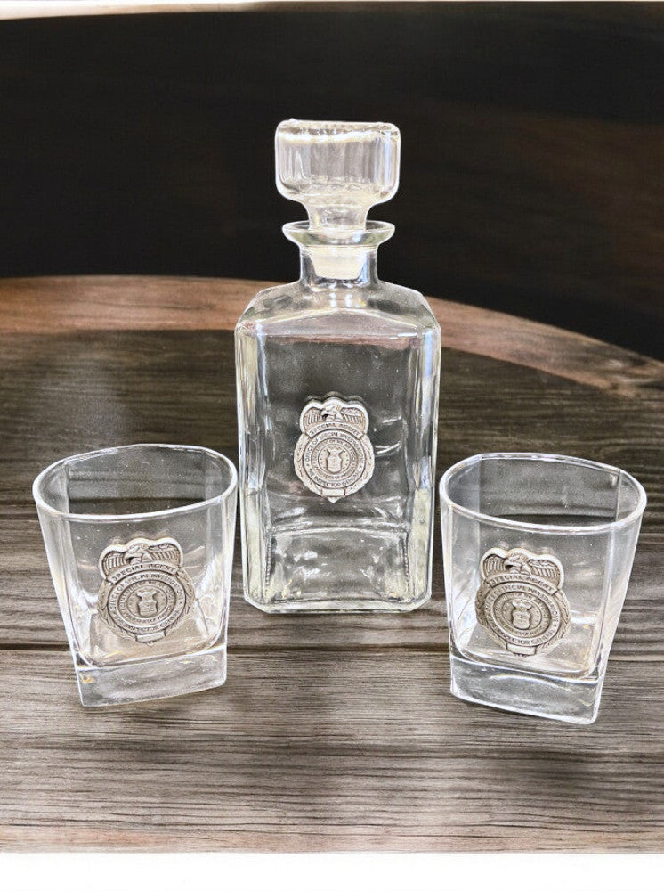 AFOSI Pewter Decanter Set