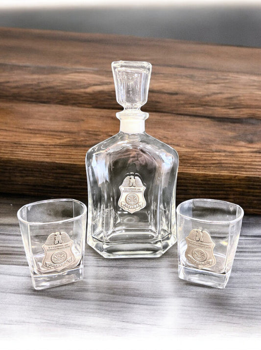 CBP PEWTER DECANTER SET