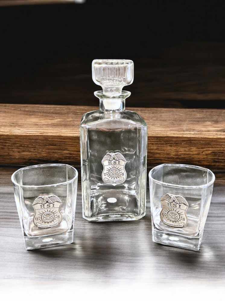 HSI PEWTER DECANTER SET