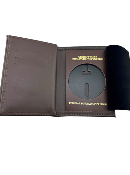 BOP BADGE WALLET 119-A USDOJ/FBOP-BROWN