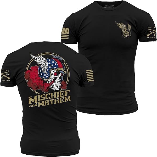 GRUNT STYLE MISCHIEF AND MAYHEM T-SHIRT-BLACK