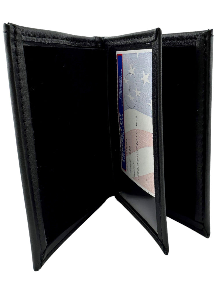 BOP BADGE WALLET 119-A USDOJ/FED OFFICER-BLACK