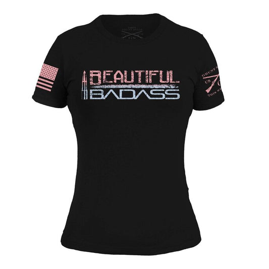 GRUNT STYLE LADIES BEAUTIFUL BADASS T-SHIRT OMBRE