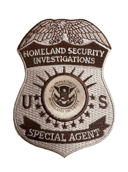 HSI SPECIAL AGENT BADGE PATCH 3 3/4 INCH