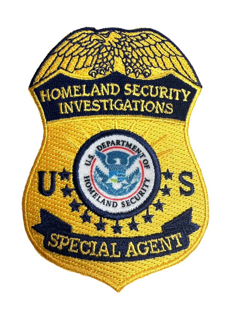 HSI SPECIAL AGENT BADGE PATCH 3 3/4 INCH