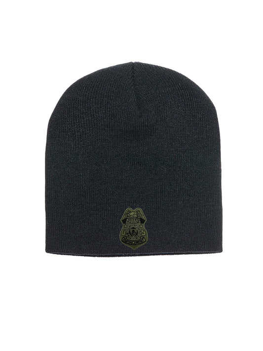 USFS ENFORCEMENT BADGE SKULL KNIT BEANIE