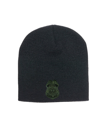 USFS SPECIAL AGENT BADGE SKULL KNIT BEANIE