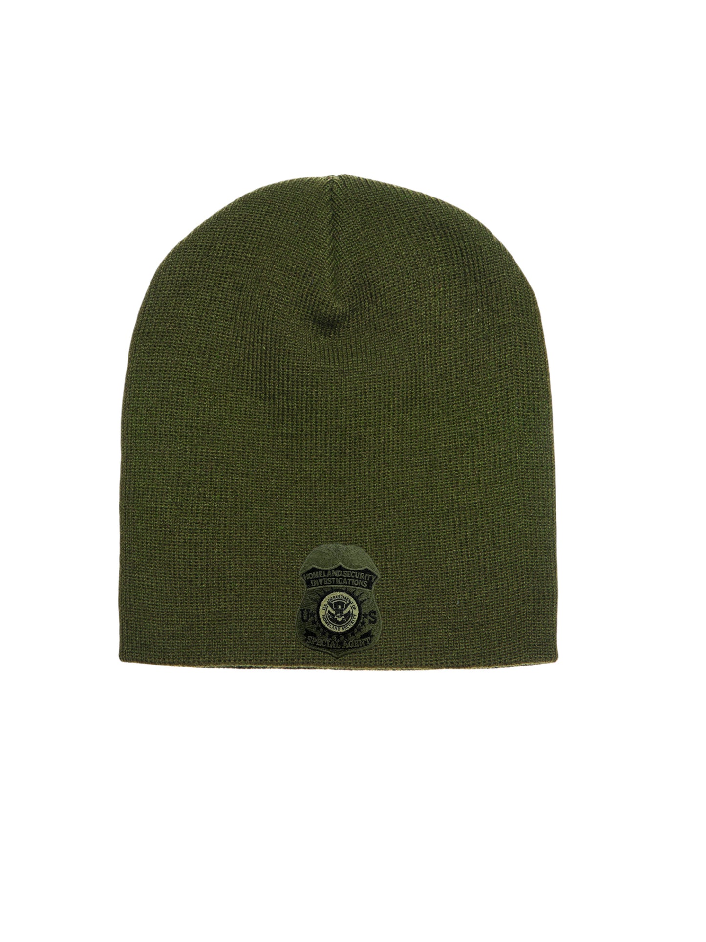 HSI SPECIAL AGENT BADGE SKULL KNIT BEANIE