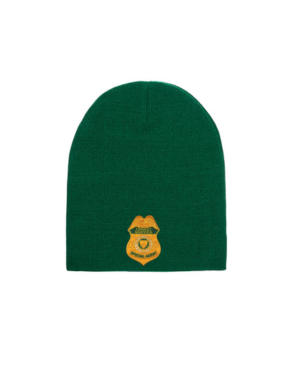 USFS SPECIAL AGENT BADGE SKULL KNIT BEANIE