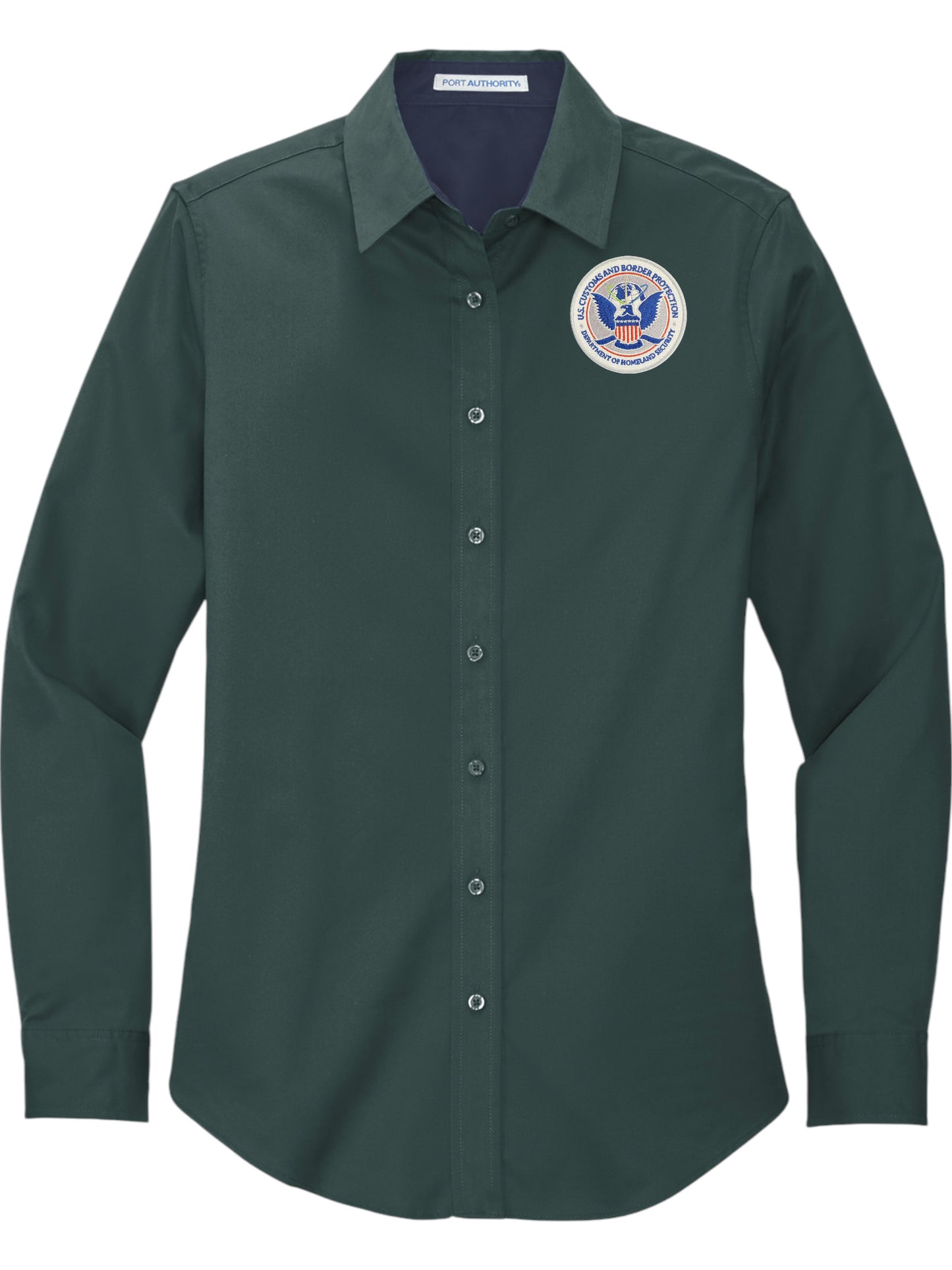 WOMEN'S CBP SEAL BUTTON UP DRESS SHIRT-L608