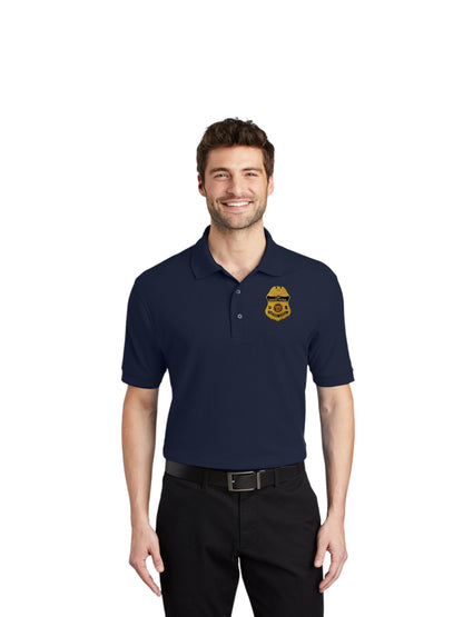 MEN'S BORDER PATROL BADGE PORT AUTHORITY POLO- K500